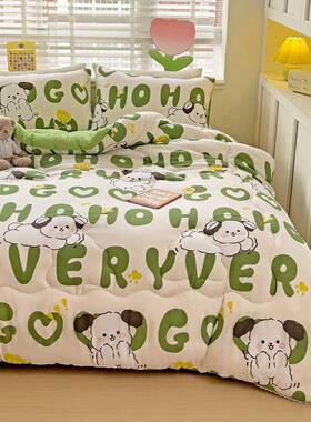 款A类新水洗棉花冬被97415卡通宿舍学生保暖加厚款夏被被春秋被印