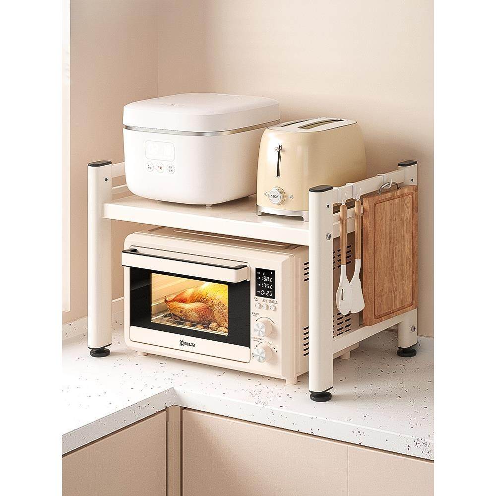 微波炉架置物架多功能可调节多层架子烤箱收纳架台面支架双层承重,厨房/烹饪用具,抹布架/厨房清洁收纳架,淘宝优惠券,粉丝福利购,淘宝优惠卷