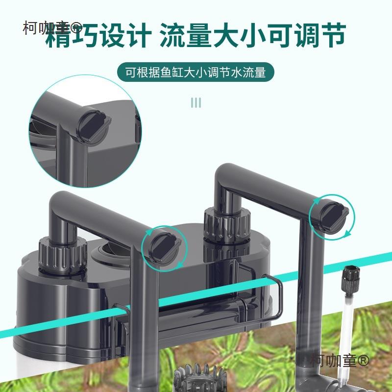 水宠世家鱼缸过滤器壁挂过滤桶外置过滤桶小型超静音外挂式麦太保