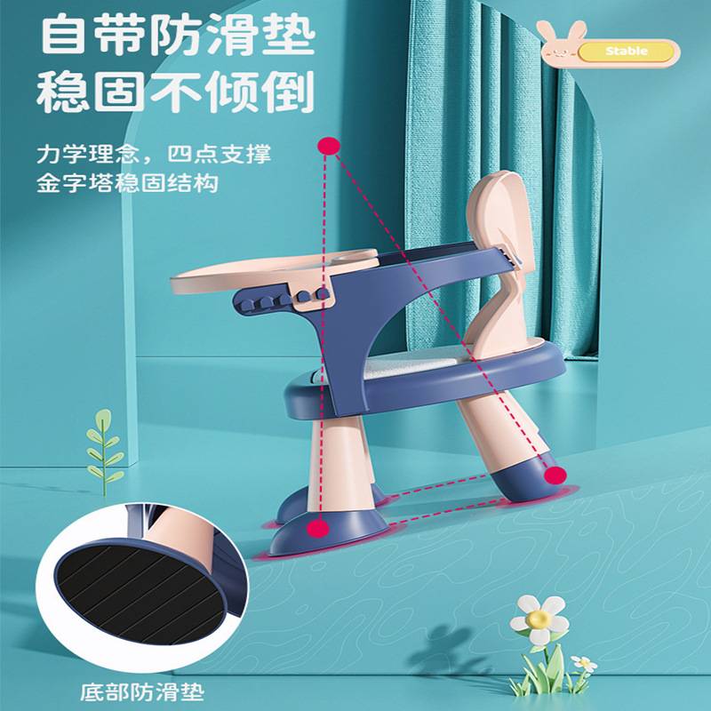 宝宝凳子家用靠背椅婴儿矮凳塑料卡通可爱小朋友吃饭座椅儿童板凳
