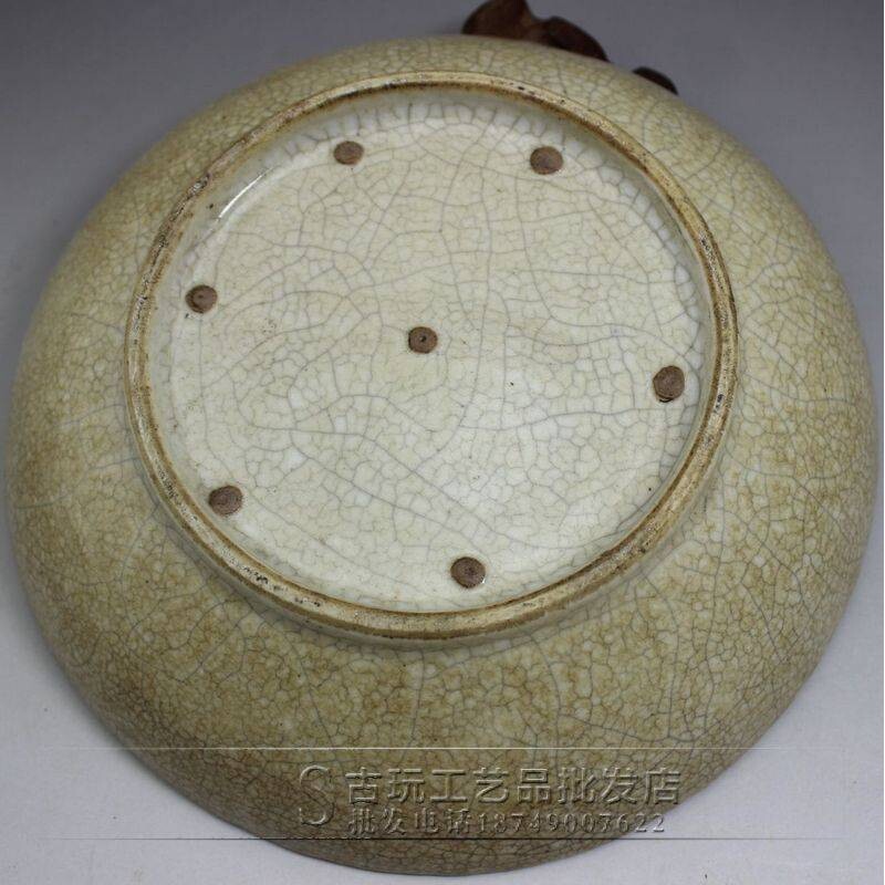 复古瓷器 做旧制作陶瓷 摆饰手绘青花瓷鱼盘子水果盘家居摆件