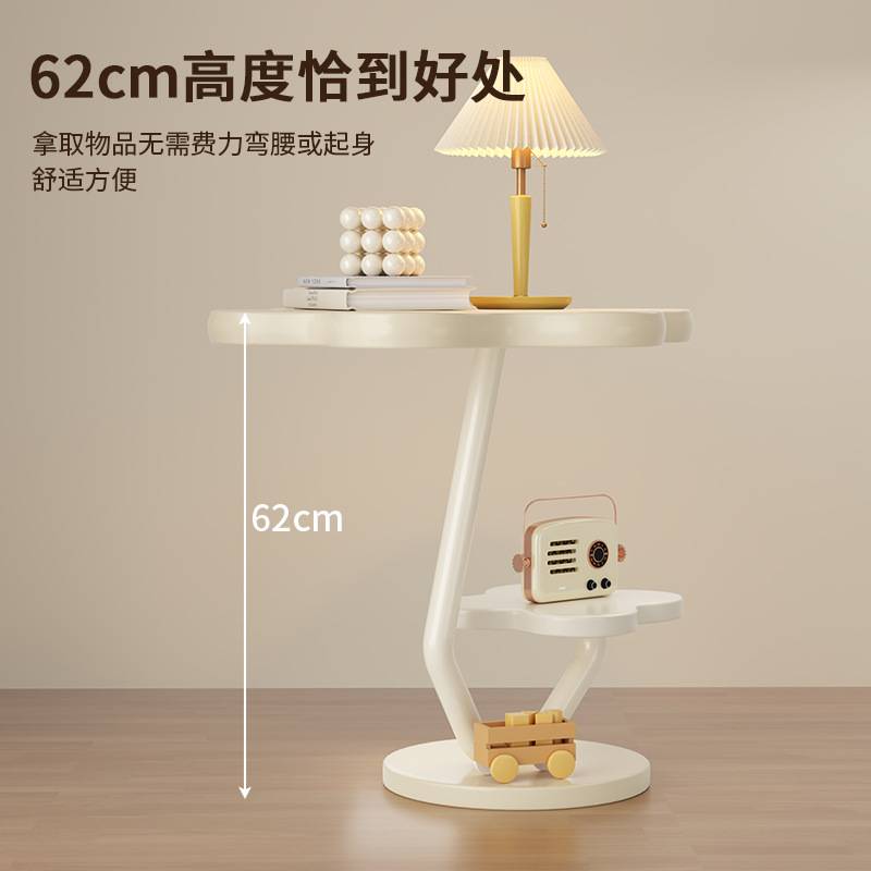 边几奶油风沙发边几2025新款客厅茶几网红家用小桌子小户型床边桌