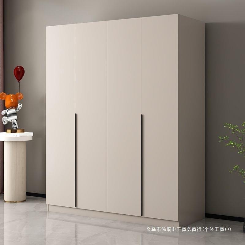 衣柜家用卧室意式奶油风主柜出租房简易收纳衣橱小户型轻奢储物柜