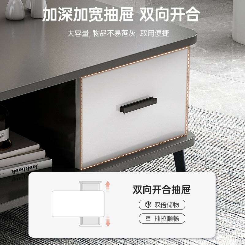 茶几小户型客厅阳台家用沙发边极简茶台简约现代办公室一体式茶桌
