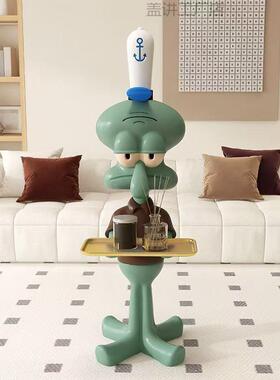 章鱼哥网红超大托盘落地摆件电视柜沙发搬家装饰工艺品