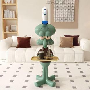 章鱼哥网红超大托盘落地摆件电视柜沙发搬家装饰工艺品