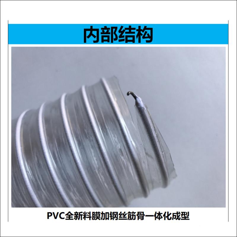 PVC透业吸424尘木工雕刻机除工尘管道管明钢丝风管塑料波纹软管