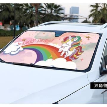 汽车遮阳档创意卡通车用隔热太阳挡车载可爱防晒遮阳档前档用品