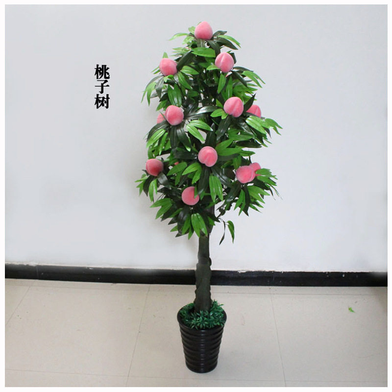 厂家直供仿真植物盆栽室内装饰假树水果树仿真花仿真大橙子树摆件