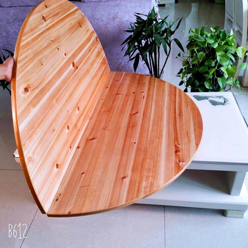 G3YN杉木实木折叠圆桌面圆形家用10人饭店酒店大圆桌折叠圆台面餐