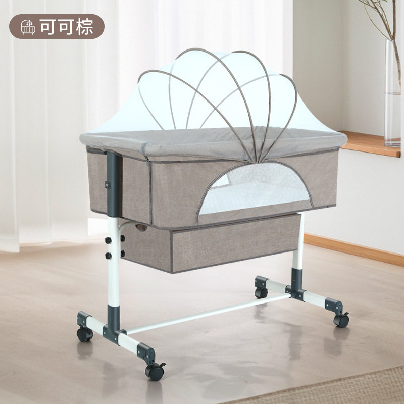 婴儿床拼接床可移动折叠摇篮床新生儿床边床宝宝床儿童床防蚊便携