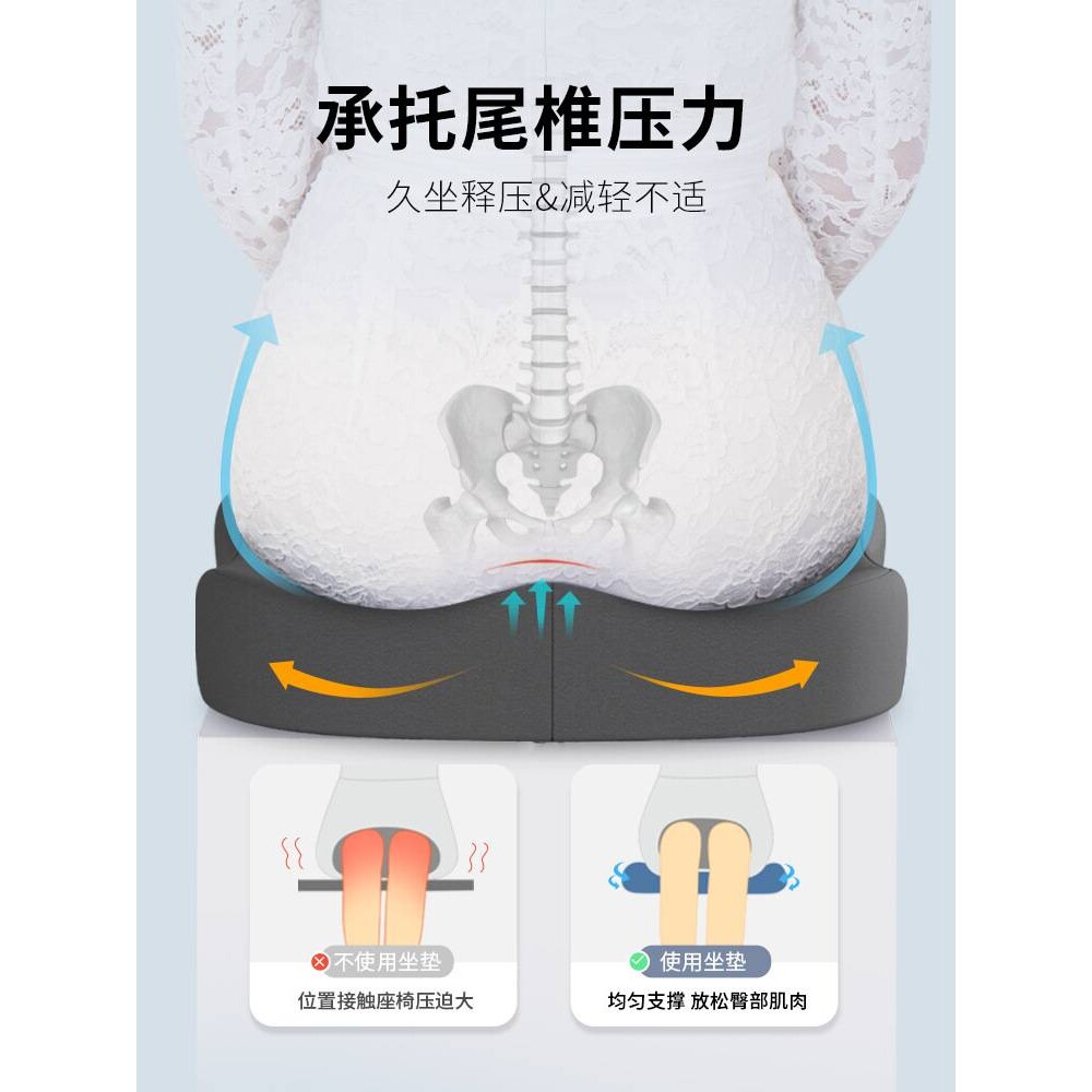 泰国乳胶坐垫办公室久坐椅垫椅子凳子护腰美臀屁股垫汽车座垫