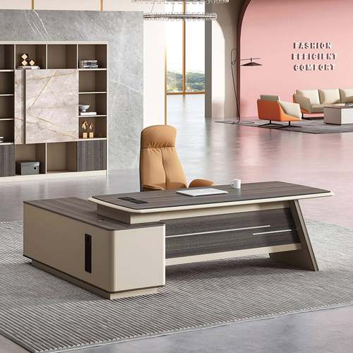 老板桌办公桌大班台简约现代主管经理总裁桌办公桌椅组合大气班台