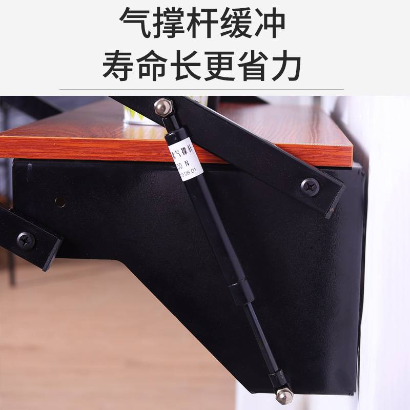 墙上壁挂式网红餐桌多功能书架阳台置物架花架变形折叠桌