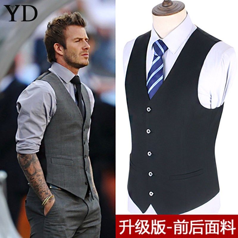 英伦修身西装马甲男士马夹背心男春秋季商务休闲职业正装大码坎肩,男装,常规马甲,淘宝优惠券,粉丝福利购,淘宝优惠卷