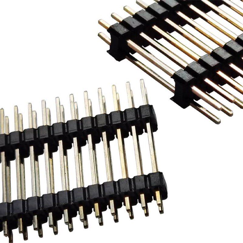 双排针双塑针2.54间距2*40Pin针长15/17/19/20/25/30/35/40/45mm