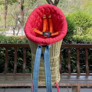 背娃背篓竹编婴儿背篓背小孩安全带四川背篼儿童背W幼儿背筐背篼