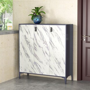 带锁鞋柜门口家用门外走廊密码锁储D物柜户外过道钢制室外防盗柜