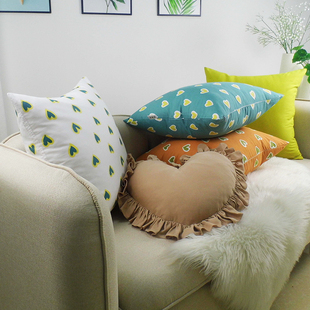 定做 50x50沙发纯棉抱枕套不含芯55x55长方型40x40全棉45x45 大号
