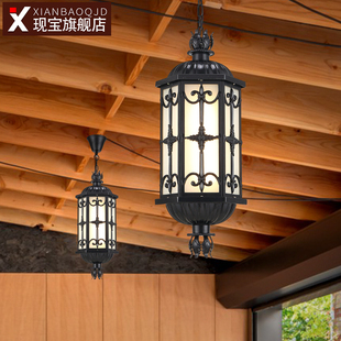 户外吊灯防水庭h院凉亭室外走廊过道花园别墅大门口中式led阳台灯