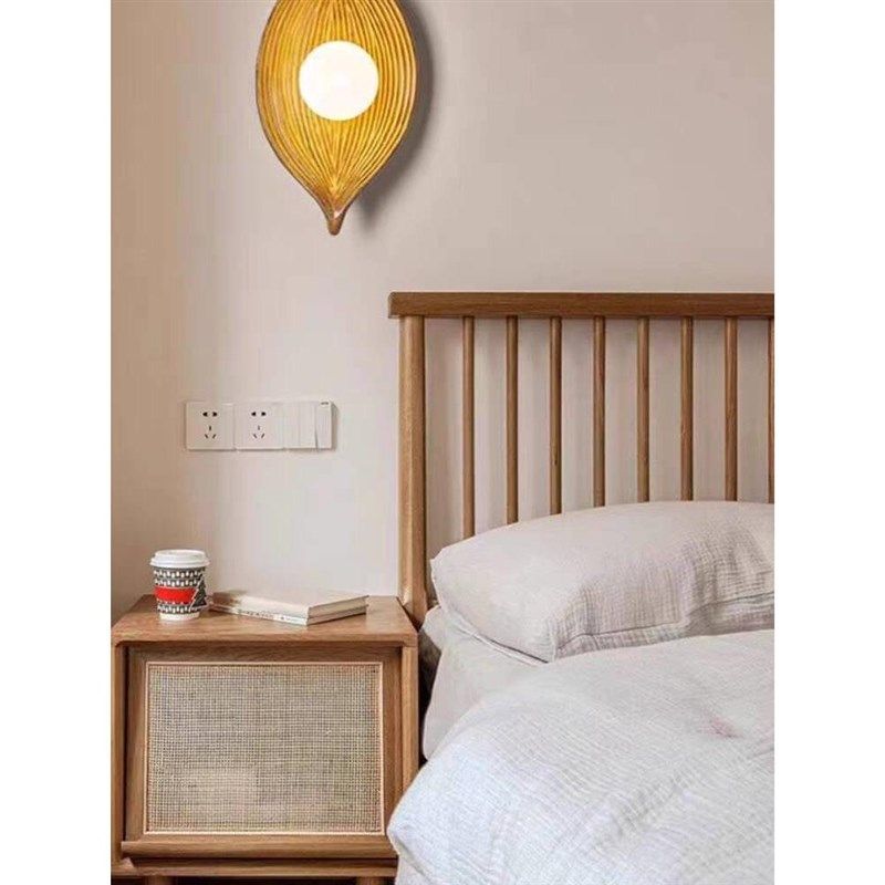 禅意风叶简子壁灯侘寂日式约性北室内壁灯欧个民风宿卧室过道背景,家装灯饰光源,壁灯,淘宝优惠券,粉丝福利购,淘宝优惠卷