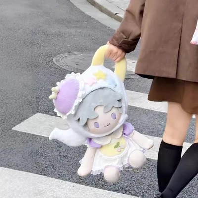 40cm坐姿娃衣卡通茶壶帽子棉花娃娃一番睡衣换装玩偶衣服外出娃鞋