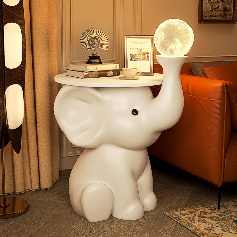 创意卡通大象落地灯置物架一体客厅沙发边奶油风卧室儿童房床头灯,家装灯饰光源,装饰落地灯,淘宝优惠券,粉丝福利购,淘宝优惠卷