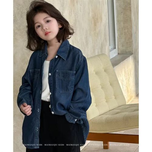 【纸片人】牛仔外套春秋男女童中性韩版