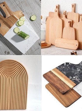 现代厨房样板房饰品橱柜饰品大理石拼接菜板道具瓷砖展厅创意软装