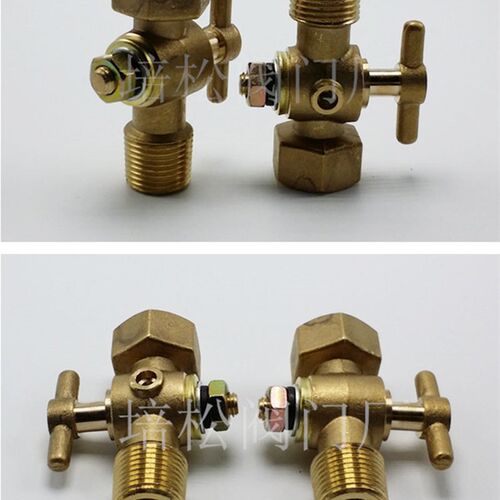铜不锈钢三通旋塞内外丝 压力表旋塞阀20*1.5*ZG1/2 压力表阀培松