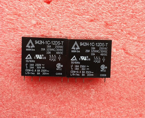 HSIN DA 942H-1C-12DS-T 16A 12VDC 功率继电器 8脚 全新原装正品