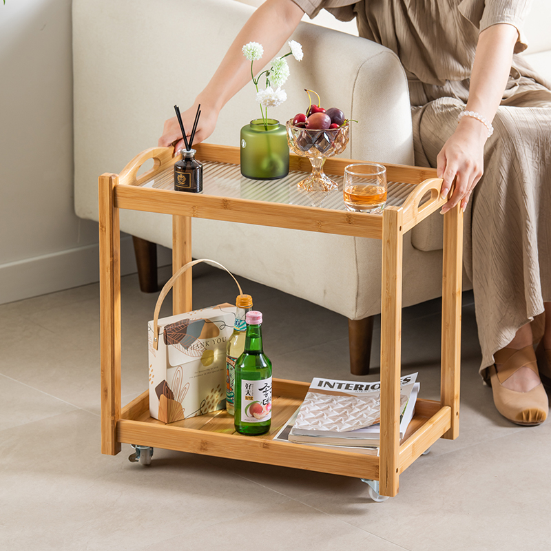 移动茶台茶桌边柜沙发边几小茶几小桌子实木客厅烧水架泡茶水柜子