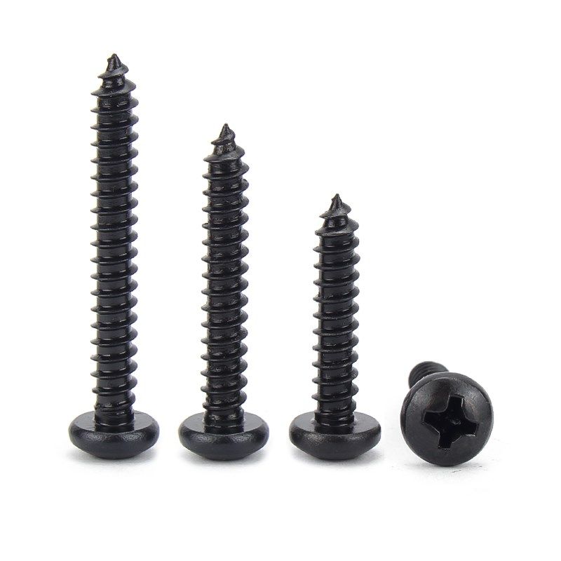 黑色304不锈钢圆头自攻螺丝钉盘头十字木螺钉小PA尖尾大头自攻钉,搬运/仓储/物流设备,其他起重搬运设备,淘宝优惠券,粉丝福利购,淘宝优惠卷