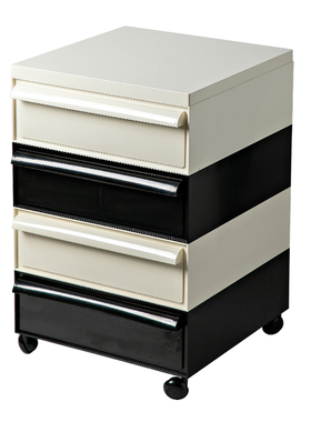 DPstudio中古abs组合收纳柜抽屉式彩色可移动置物柜创意床头边柜