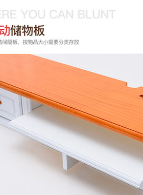 实木创意美式机上盒置物架背景墙上壁挂欧式电视柜小户型悬挂吊柜