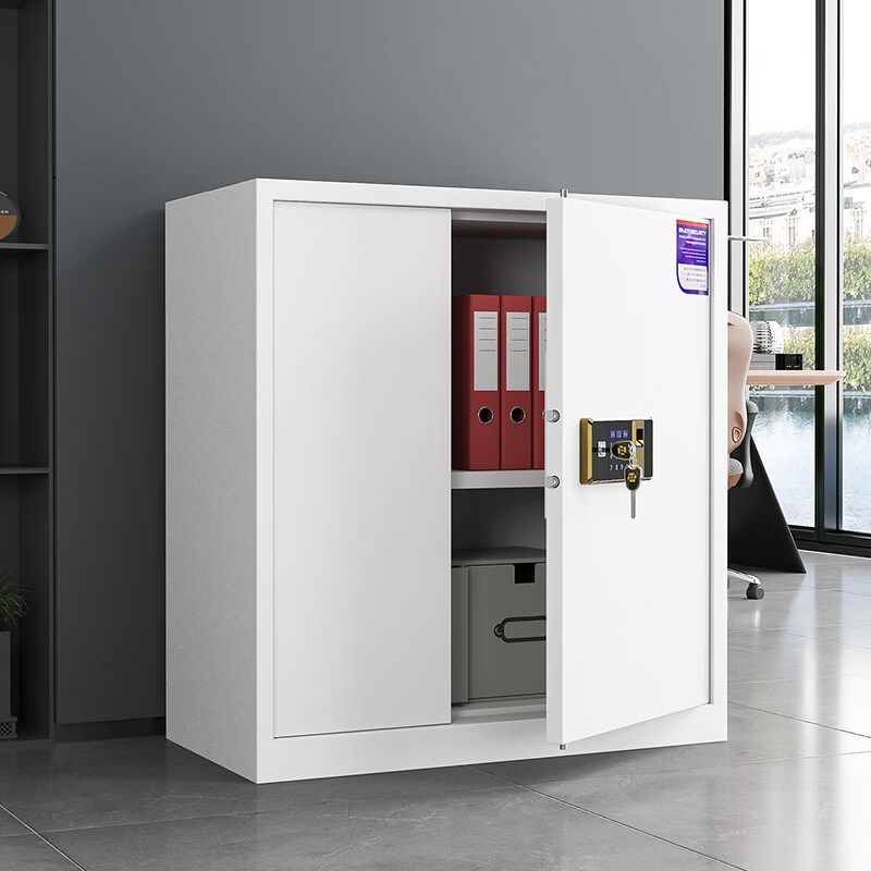 矮柜电子保密柜办公室文件柜密码锁储物柜小柜子档案资料柜铁皮柜