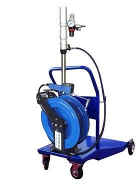 润滑油加注机油定量计量枪气动加油泵齿轮稀油加油机208L推车卷盘