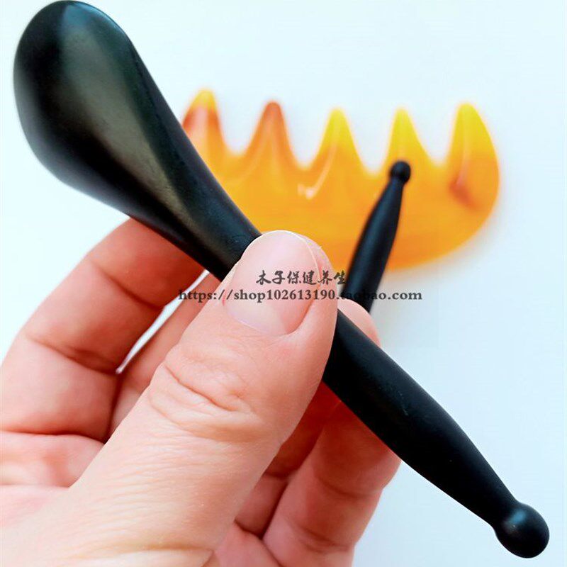 砭石拨筋棒面部美容棒拔筋棒女眼部专用脸部通用经络棒玉石拨经棒