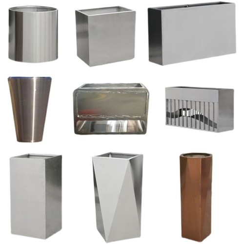 铁艺花箱户外室外镀锌板花坛不锈钢铝板树箱定制组合花钵花槽屏风