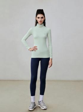 ALOGANT修身兰精高领打底衫|D1002.