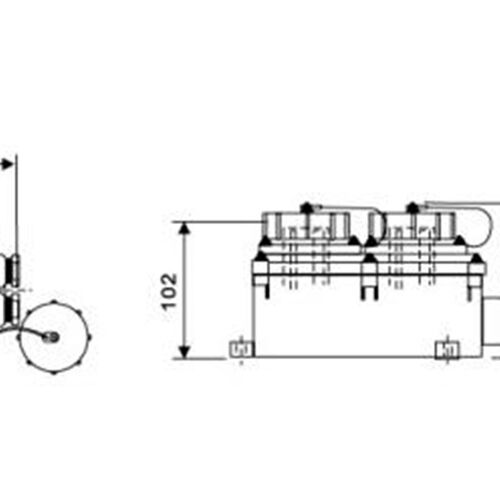 IEC标准插座 船用工业插座 RSIL2-3  代号792766 船舶防水双插座