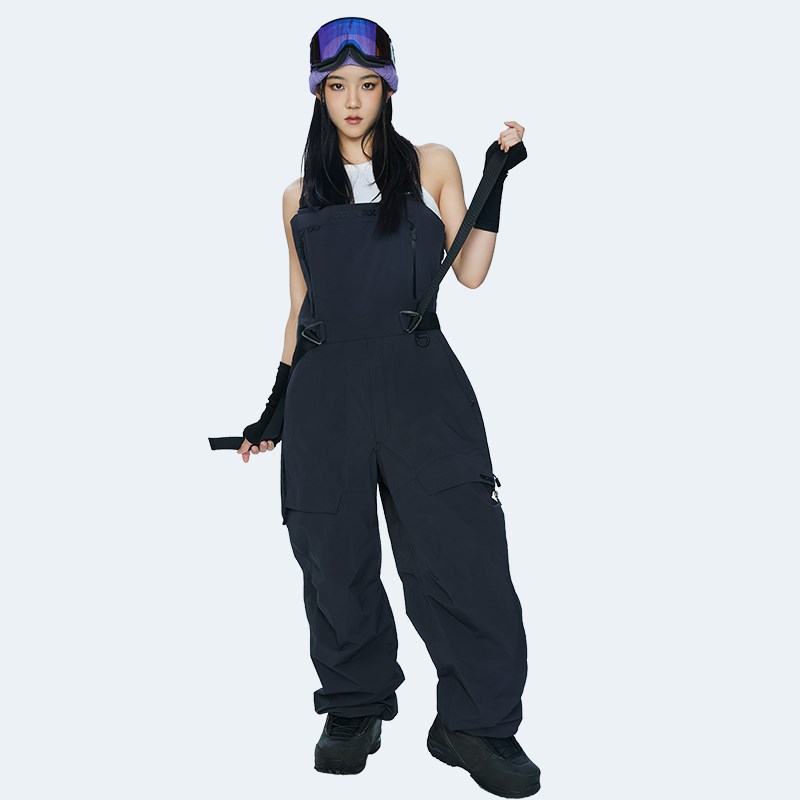冷山雪具GAINAX背带滑雪裤大G滑雪服防风防水背带裤男女款2324款