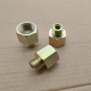 1.5液压铁材料高压接头外表镀锌1822 转内丝M22 外丝M18 1.5O型