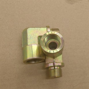 1.5压力表接头高压铁材料镀锌2020 转内丝M20 弯头M20 1.5外丝平