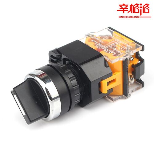 LA38/203 209B旋转按钮开关3三档自锁短柄旋钮LA38-20X31开孔22mm