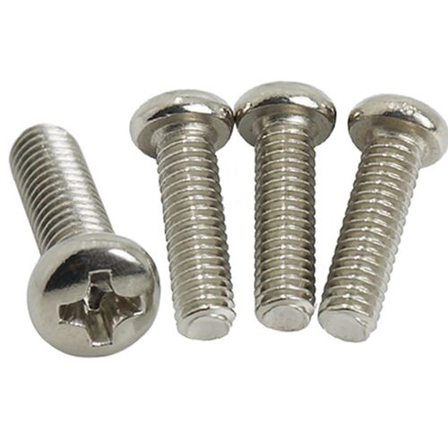 PM圆头盘头机牙小螺丝钉M2.5*3X4X5X6X8X10X12X14X16X25X30镍1千