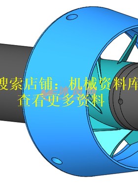 水下推进器图模型3D图纸SolidWorks水下机器人/水下航行器【206】