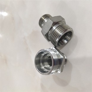 公制M221.5转M302H型内锥24度外丝22变30液压油管接头2230