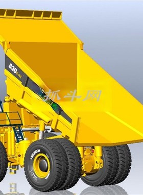 komatsu(小松)830E-AC矿用自卸卡车图纸3D模型CAD设备SW设3210