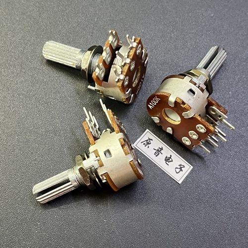 双100K台产可正欣16型双联A100K电位器音量电位器轴长20MM